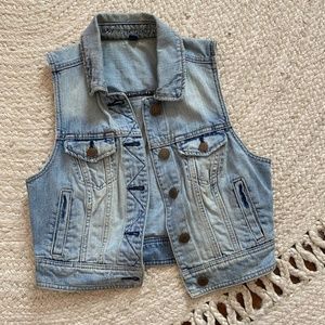 AMERICAN EAGLE mini denim vest